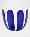 Vietri Viva Garden Tulip Small Cachepot In Cobalt