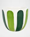 Vietri Viva By  Viva Garden Green Tulip Small Cachepot In Green