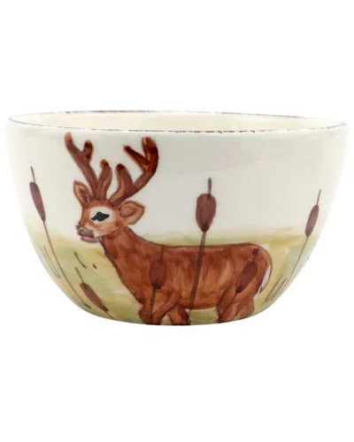 Vietri Wildlife Deer Cereal Bowl In Multi