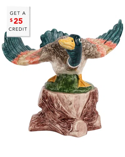 Vietri Wildlife Figural Mallard With $25 Credit In Multi