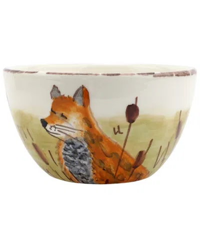 Vietri Wildlife Fox Cereal Bowl In Multi