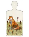 Vietri Wildlife Fox Small Cheese Board In Multi