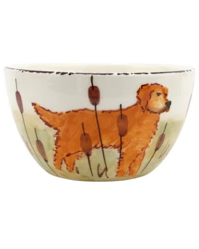 Vietri Wildlife Hunting Dog Cereal Bowl In Multi