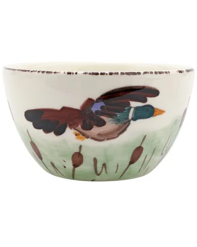 Vietri Wildlife Mallard Cereal Bowl In Multi