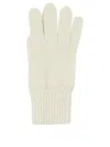 Vietti Merchandise Gloves In Cashmere In White
