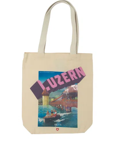 Vietti Merchandise Handtasche Mit Grafischem Print In Brown