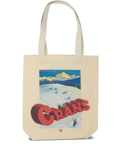 Vietti Merchandise Handtasche Mit Grafischem Print In Brown