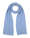 Vietti Woman Scarf Sky Blue Size - Cashmere