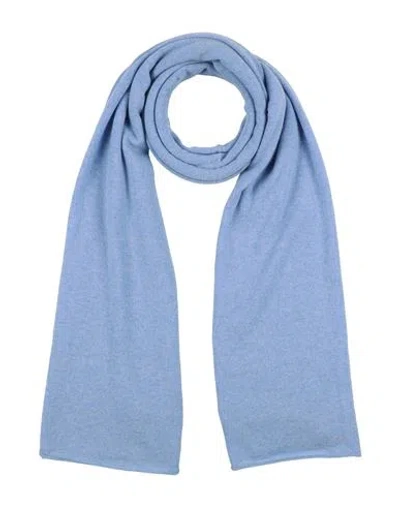 Vietti Woman Scarf Sky Blue Size - Cashmere In Blue
