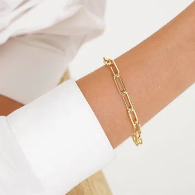 Views And Co. Layered Mariner Bracelet In Gold