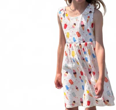 Vignette Kids' Emma Dress In Popsicle In White