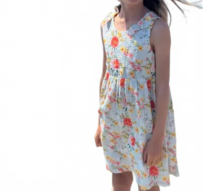 Vignette Kids' Emma Dress In Retro Roses In Multi