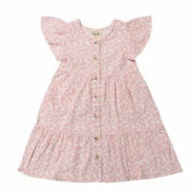 Vignette Kids' Girl's Avery Mini Dress In Coral Spring In Pink