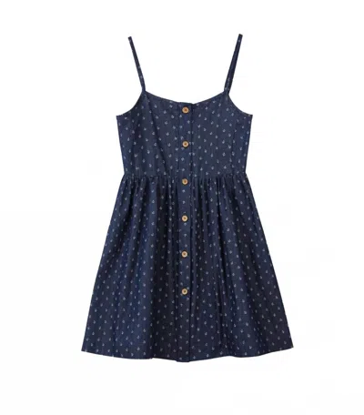 Vignette Kids' Girl's Brooklyn Dress In Navy Anchor In Blue