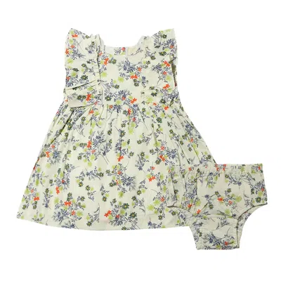 Vignette Kids' Girl's Michelle Dress In Navy Harvest Floral In Multi