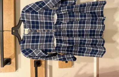 Vignette Kids' Girl's Niki Dress In Plaid In Blue