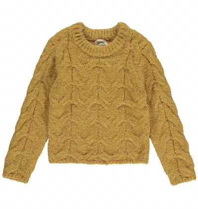 Vignette Kid's Gracie Sweater In Mustard In Brown
