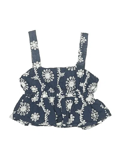 Pre-owned Vignette Kids' Tank Top Blue Halter Neckline Tops