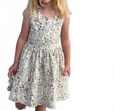 Vignette Kids' Tilly Dress In Yellow Meadow Floral In Multi