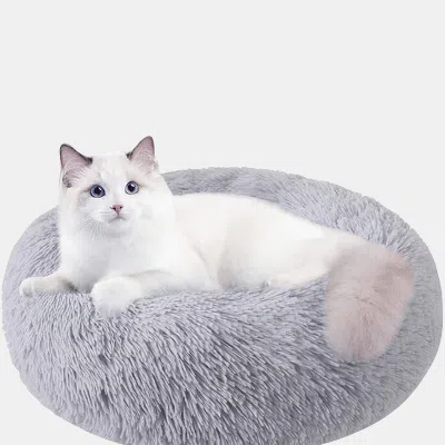 Vigor Cat Beds For Indoor Cats, 20" Dog Bed For Small Melium Large Dogs Washable-round Pet Bed For Puppy A In Brown