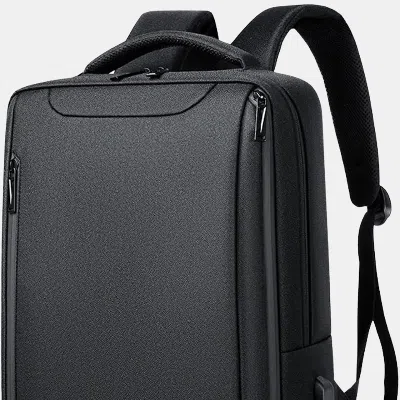 Vigor Luxury Mens Waterproof Business Computer Usb School Backpack Bags In Black