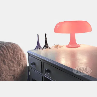Vigor Mushroom Lamp For Room Aesthetic Modern Lighting For Bedroom In Pink