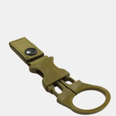 Vigor Outdoor Hiking Portable Nylon Buckle Hook Hanging Buckle Mineral Water Bottle Clip In Green