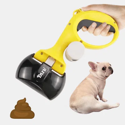 Vigor Pet Pooper Scooper For Dogs And Cats With Trash Bags Holder In Brown