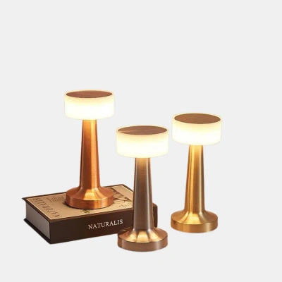 Vigor Ultra Luxury Slim & Sleek 3 Way Modes & Stepless Dimmable Led Touch Lamp In Gold