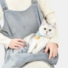 Vigor Warm Cozy Sling Carrier For Lovable Pets On Outdoor Hanging Out In Gray