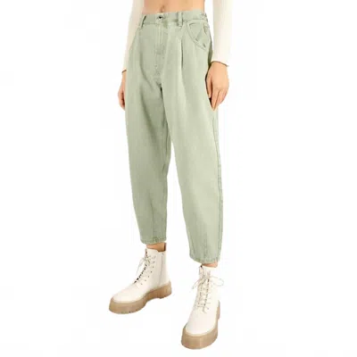 Vigoss Ace High Rise Straight Jeans In Pistachio