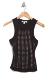 Vigoss Bling Stretch Cotton Ribbed Tank