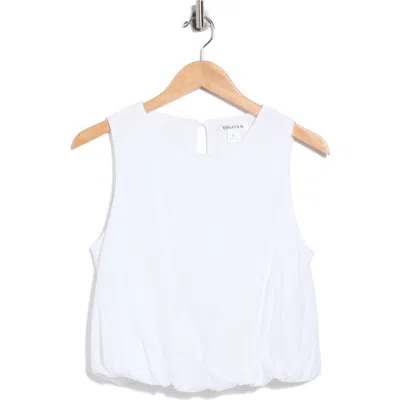 Vigoss Bubble Hem Tank In White