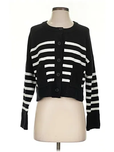 Pre-owned Vigoss Cardigan Sweater In Black