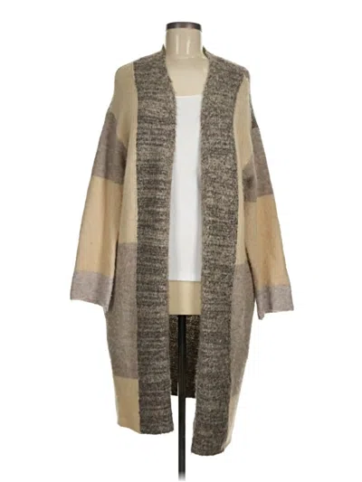Pre-owned Vigoss Cardigan Sweater In Tan