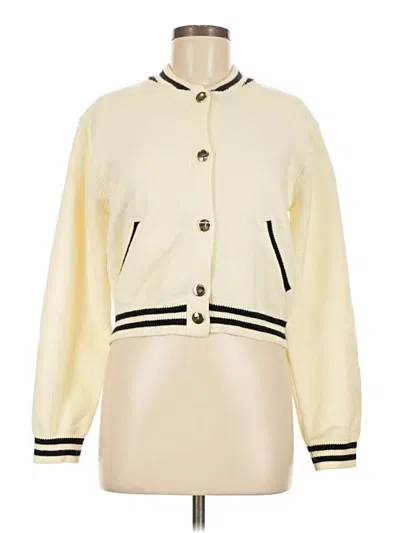 Pre-owned Vigoss Cardigan Sweater In Yellow