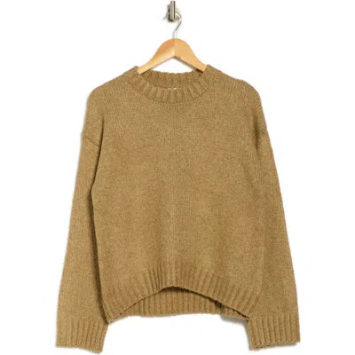 Vigoss Cozy Crewneck Sweater In Brown