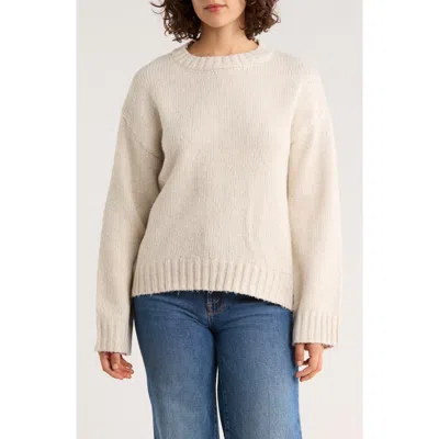 Vigoss Cozy Crewneck Sweater In Neutral