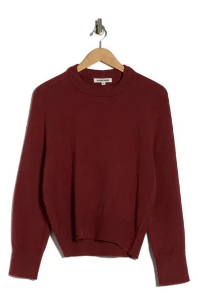 Vigoss Crewneck Sweater In Burgundy