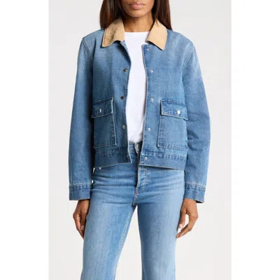 Vigoss Denim Barn Jacket In Med Wash