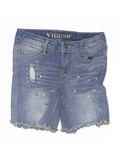 Pre-owned Vigoss Kids' Denim Shorts In Blue