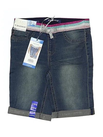 Pre-owned Vigoss Kids' Denim Shorts In Blue