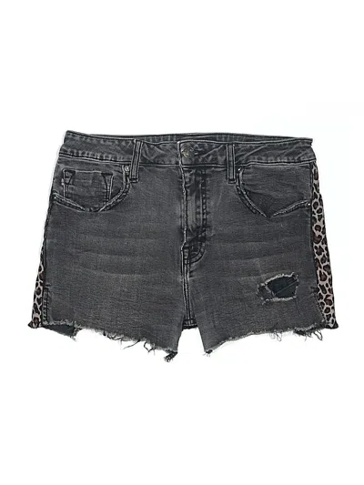Pre-owned Vigoss Denim Shorts In Gray
