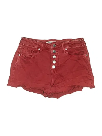 Pre-owned Vigoss Denim Shorts In Red