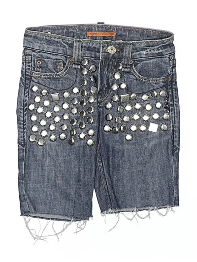 Pre-owned Vigoss Denim Shorts In Silver