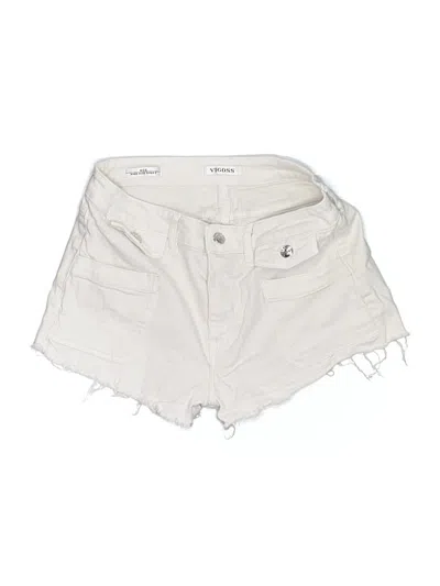 Pre-owned Vigoss Denim Shorts In White