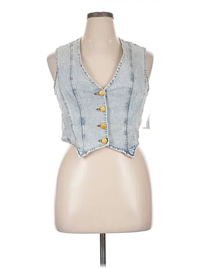 Vigoss Denim Vest In Blue