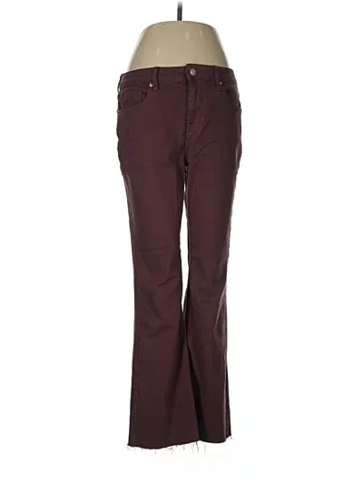 Pre-owned Vigoss Dress Pants In Burgundy