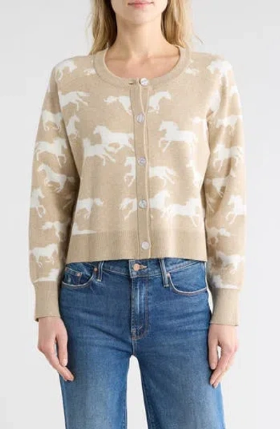Vigoss Horse Cardigan In Brown
