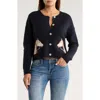 Vigoss Horse Jacquard Cardigan In Blue